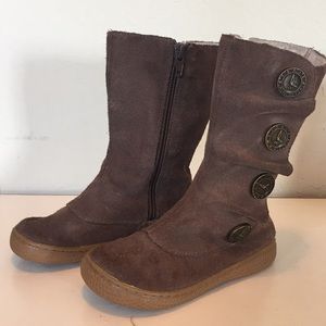 Livie & Luca Brown Suede Tall Boots